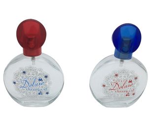 Botellas de perfume de cristal del gato 30ml de la cereza/atomizadores decorativos del perfume del arte grueso pesado