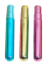 El tubo de cristal ULTRAVIOLETA recargable embotella las botellas vacías de la esencia de 5ml 8ml 10ml con el atomizador ULTRAVIOLETA del casquillo