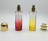 Botellas de perfume de cristal claras antiguas/botellas de perfume elegantes cilíndricas redondas