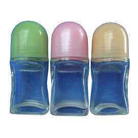Botellas vacías del rodillo del aceite esencial, 15 - rollo de cristal claro helado cosmético 50ml en las botellas