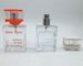 La forma de cristal ambarina ISO 14000 del cuadrado de las botellas de perfume de la impresión de seda 30ml aprobó